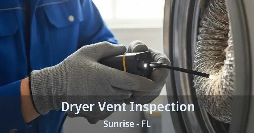 Dryer Vent Inspection Sunrise - FL